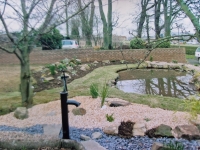 Landscaped pond